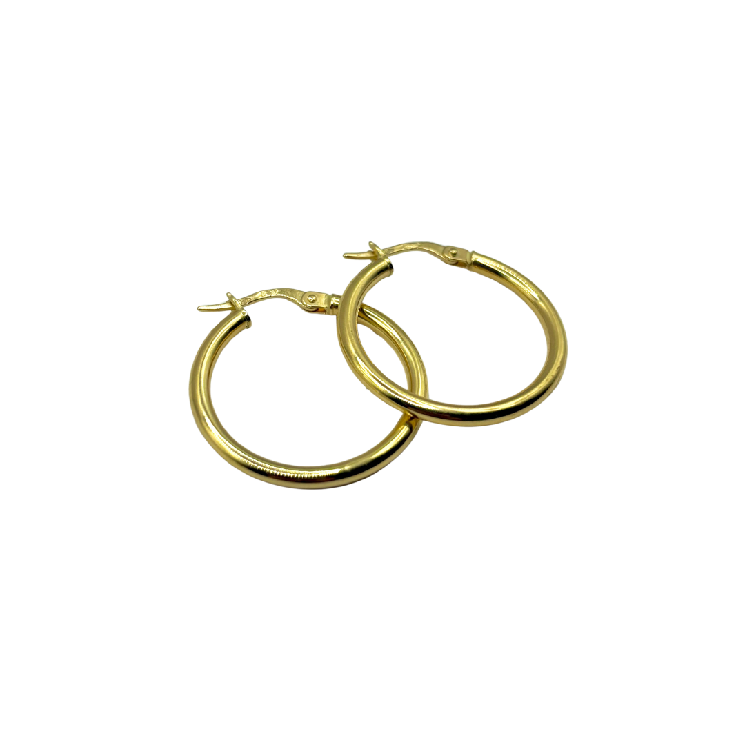 Hoop Earrings - 750 Yellow Gold