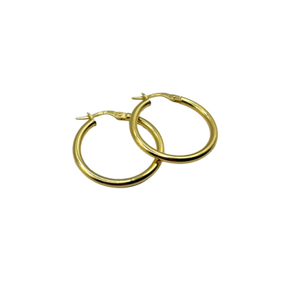 Hoop Earrings - 750 Yellow Gold