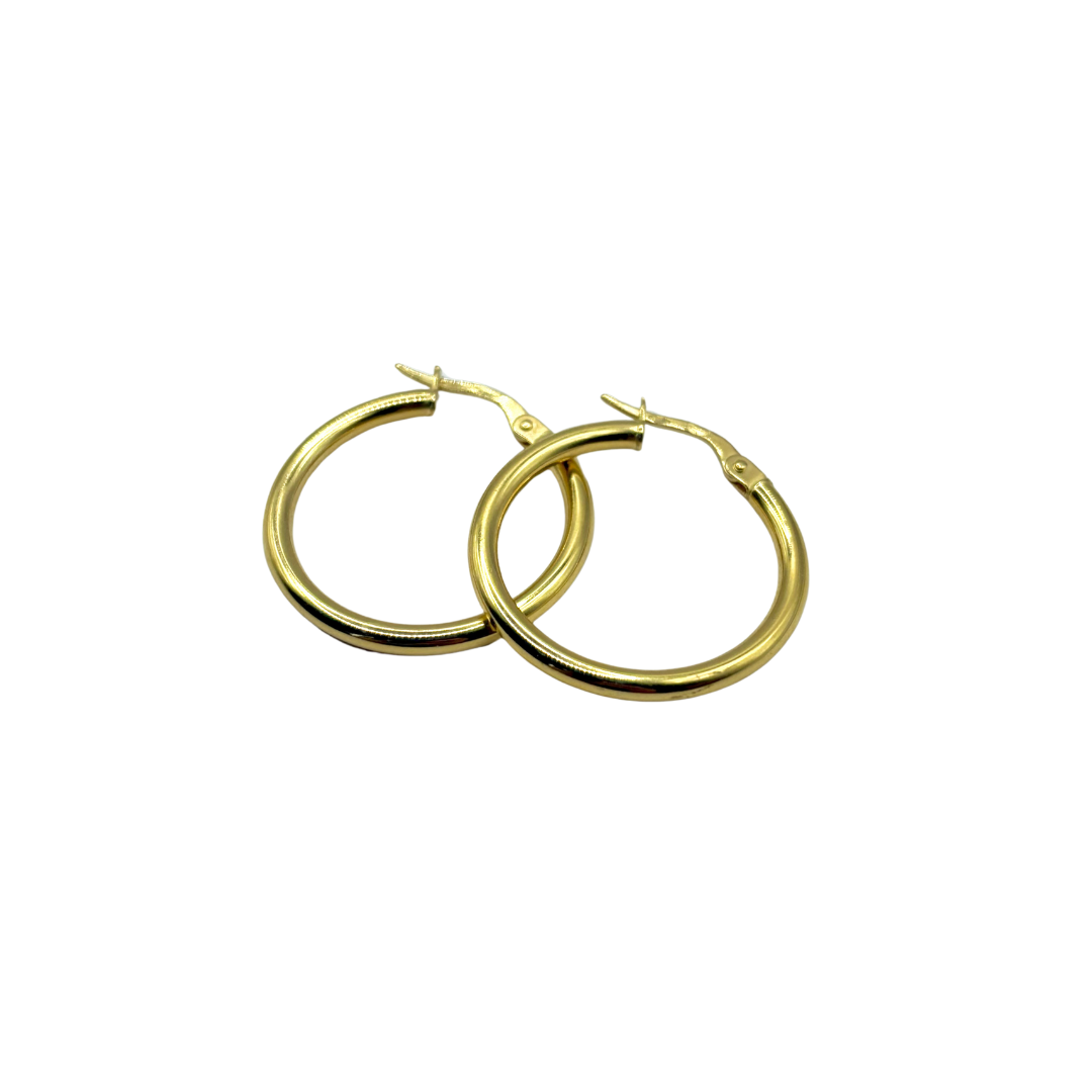 Hoop Earrings - 750 Yellow Gold