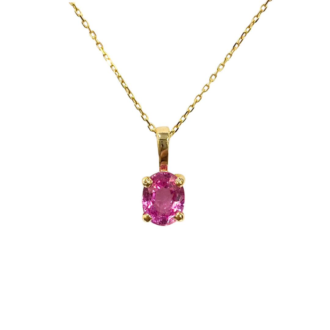 Collier Lapuna - Or Jaune 750 & Saphir Rose