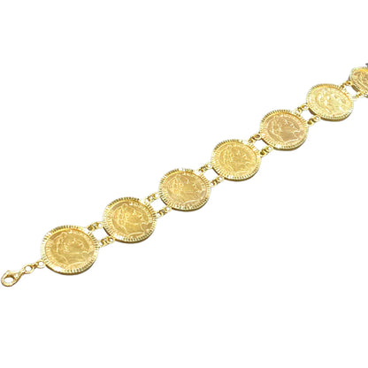 Monture Bracelet Pièce 10 Francs - Porte Pièce Or Jaune 750