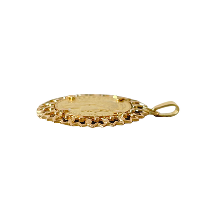 Pendentif Pièce - Or Jaune 750 & Pièce 20 Francs Marianne Coq