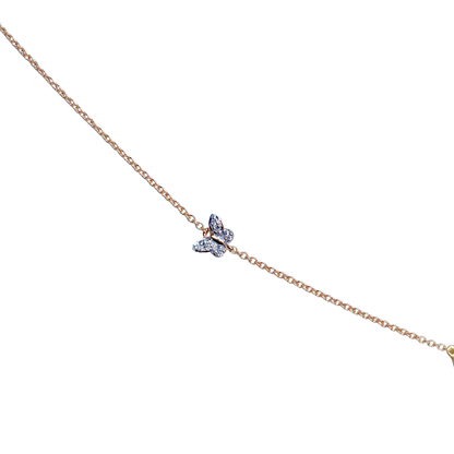 Collier Papillon - Or Jaune 750 & Nacre