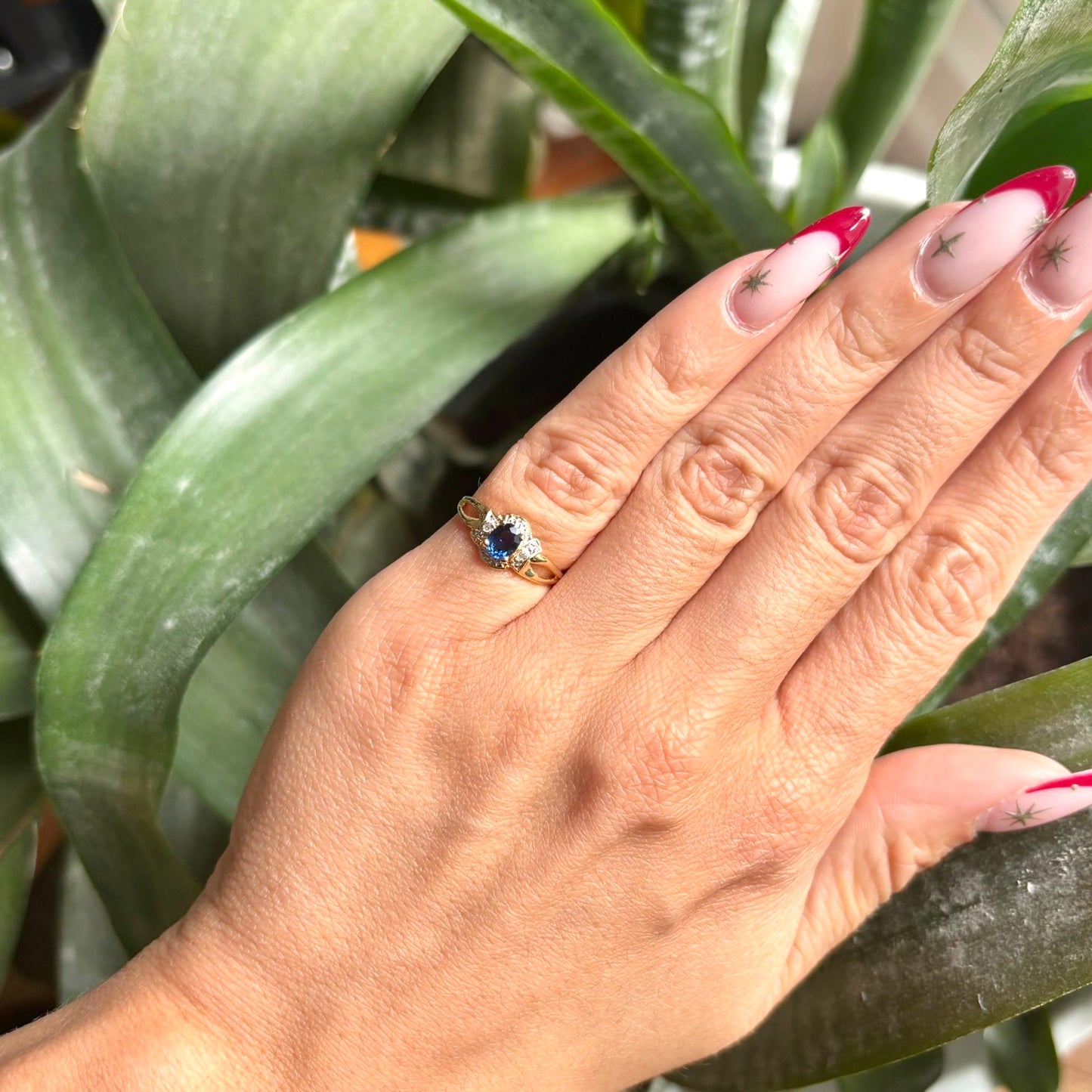 Bague Entourage - Or Jaune 750 & Saphir