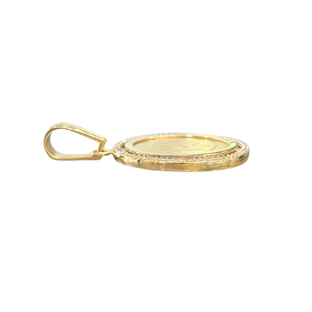 Pendentif Pièce - Or Jaune 750 & Pièce 10 Francs Napoléon
