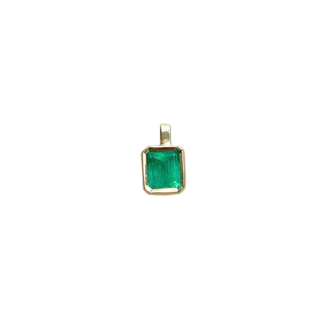Pendentif Émeraude - Or Jaune 750 & Émeraude