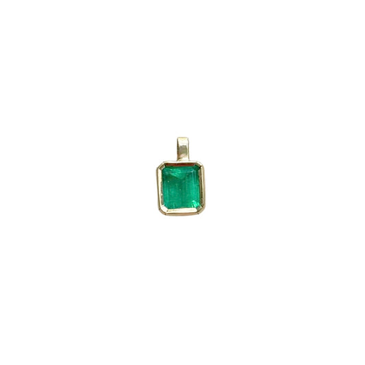 Pendentif Émeraude - Or Jaune 750 & Émeraude