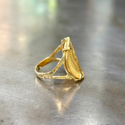 Bague Pièce - Or Jaune 750 & Pièce Or 20 Francs Napoléon