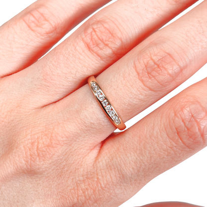 Bague Alliance - Or Jaune 750 & Diamants