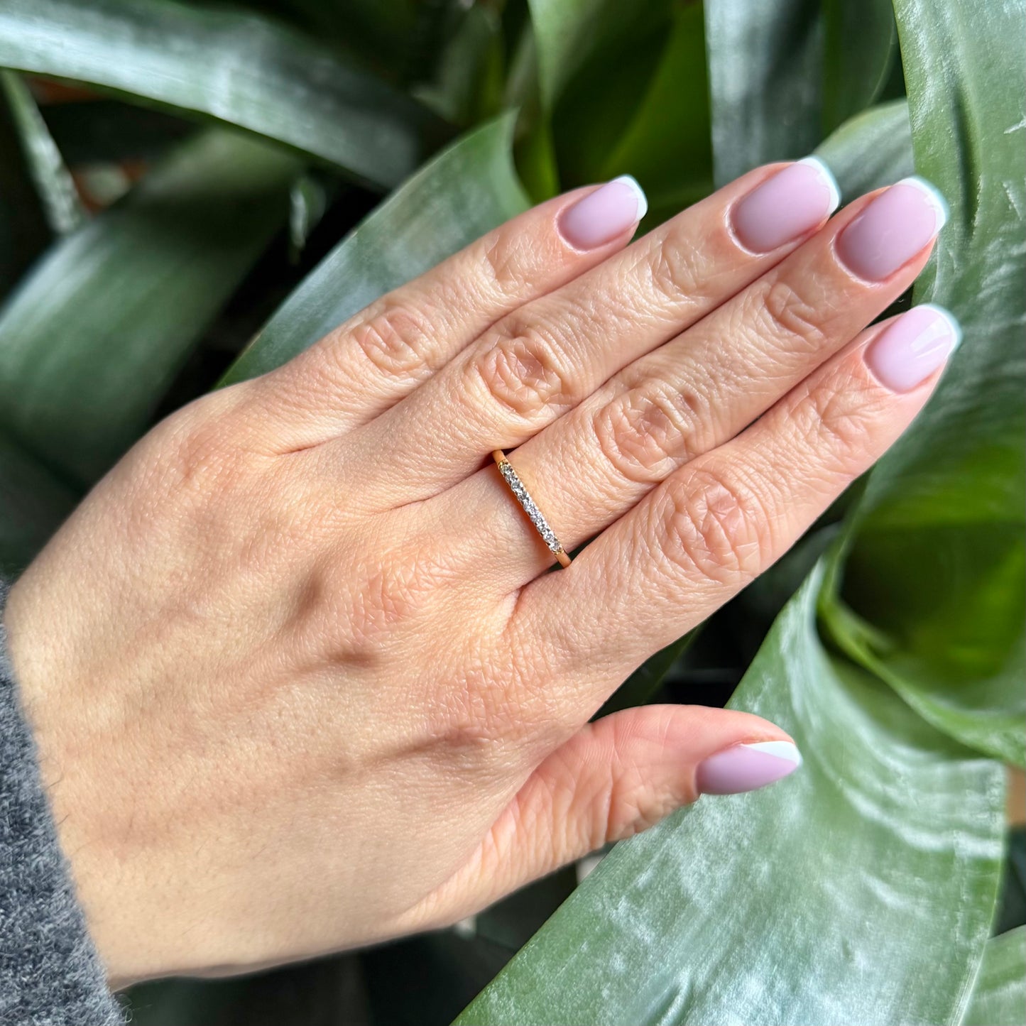 Bague Alliance - Or Jaune 750 & Diamants