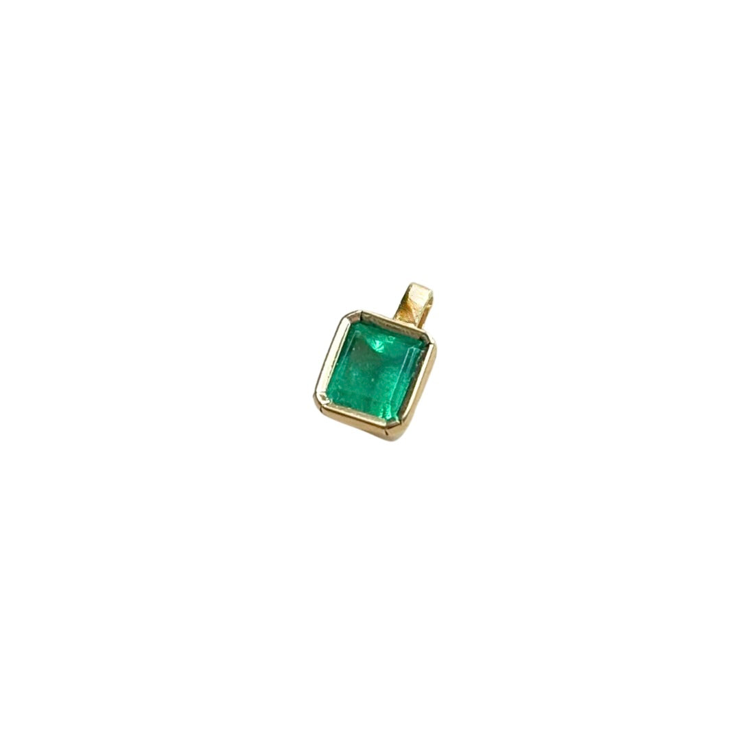 Pendentif Émeraude - Or Jaune 750 & Émeraude