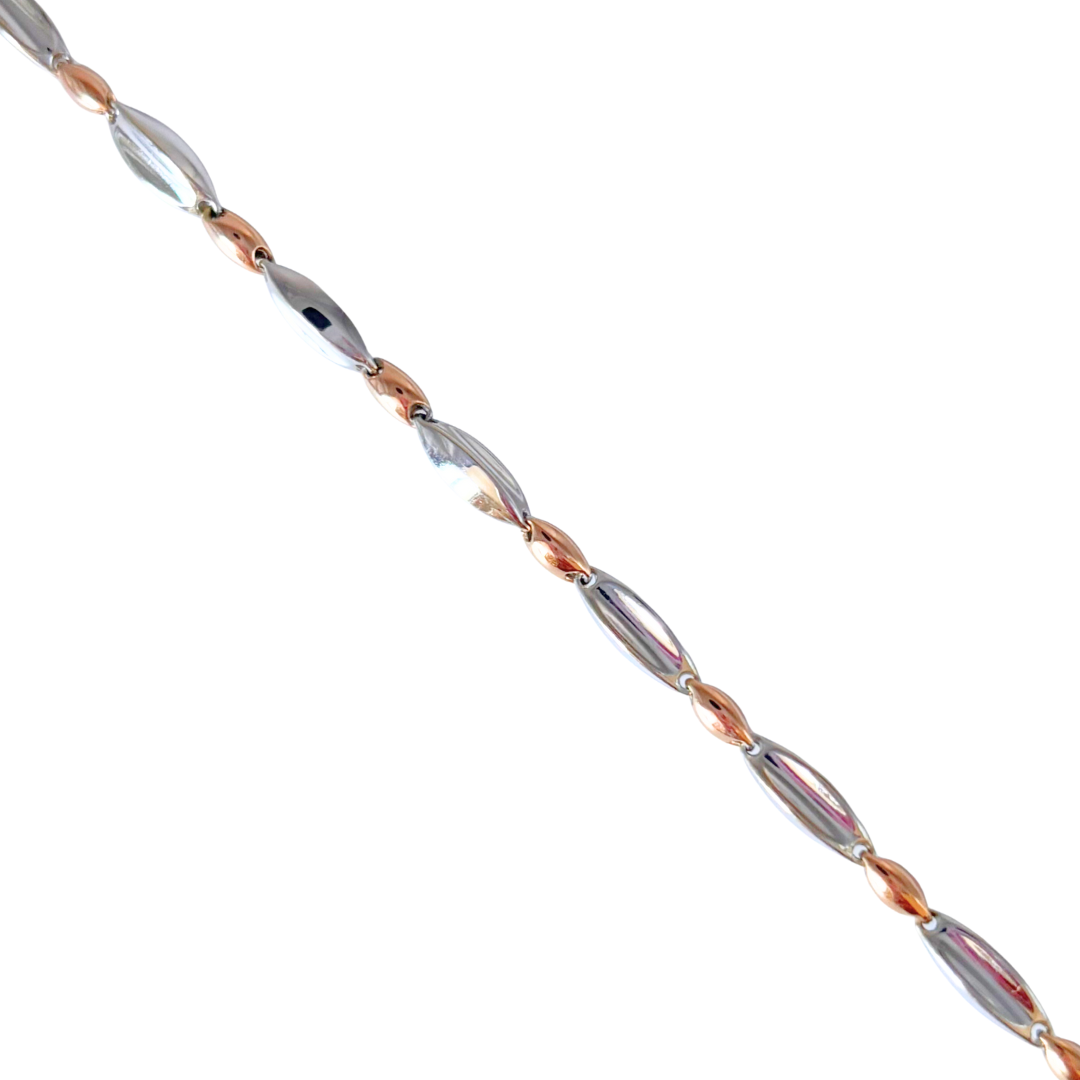 Bracelet Bicolore - Or Jaune/Blanc 750