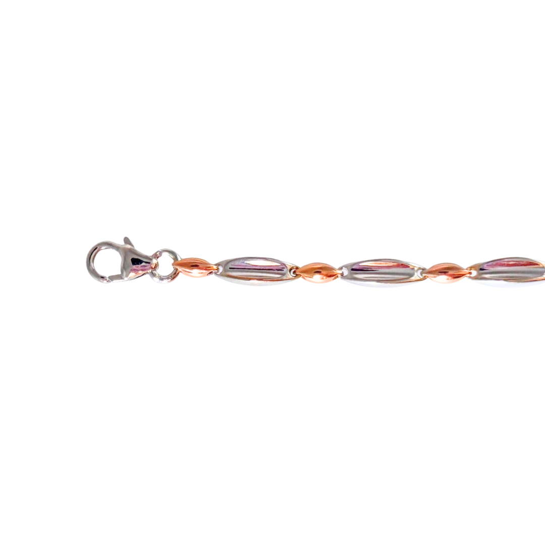 Bracelet Bicolore - Or Jaune/Blanc 750