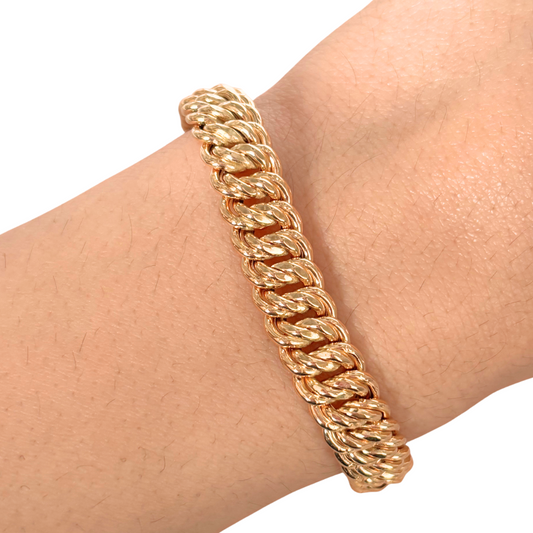 Bracelet Maille Américaine - Or Jaune 750