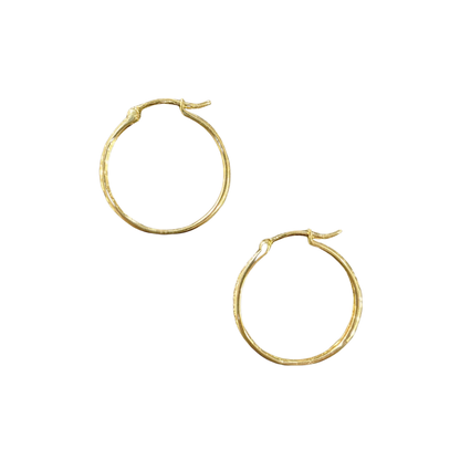 Boucles D'oreilles Créoles - Or Jaune 750 & Diamants