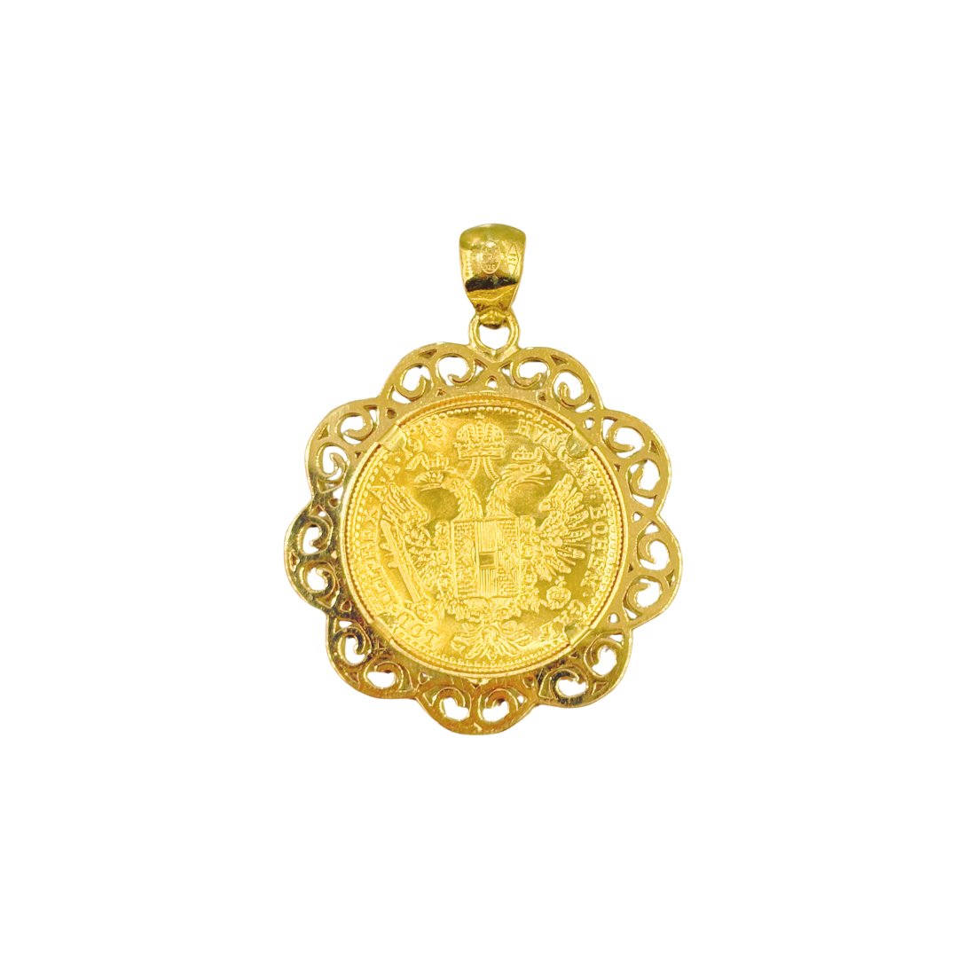 Pendentif Pièce - Or Jaune 750 & Pièce 1 Ducat
