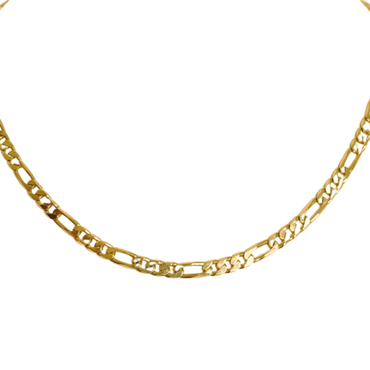 Chaîne Maille Gourmette Alternée - Or Jaune 750