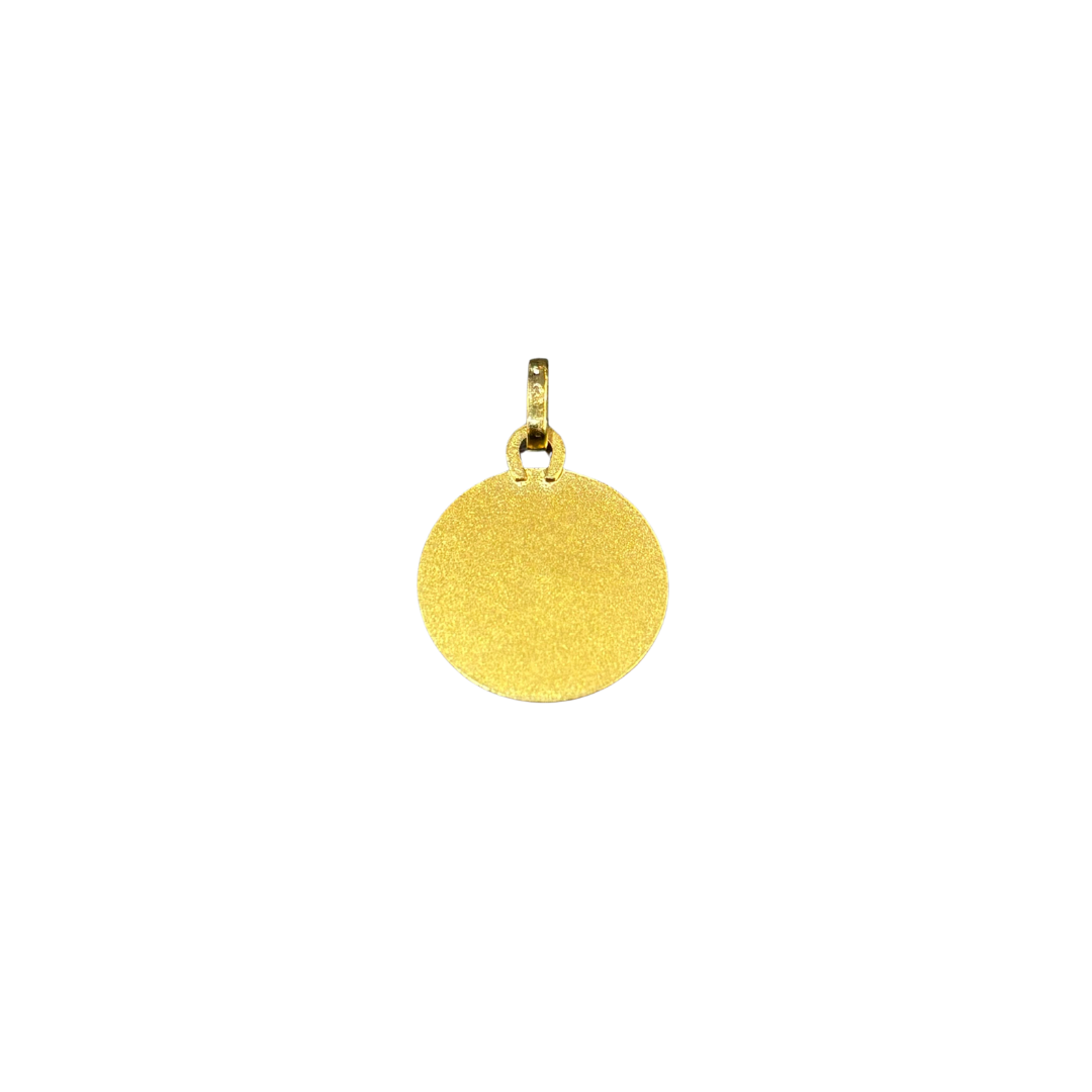 Pendentif Médaille Ange - Or Jaune 750