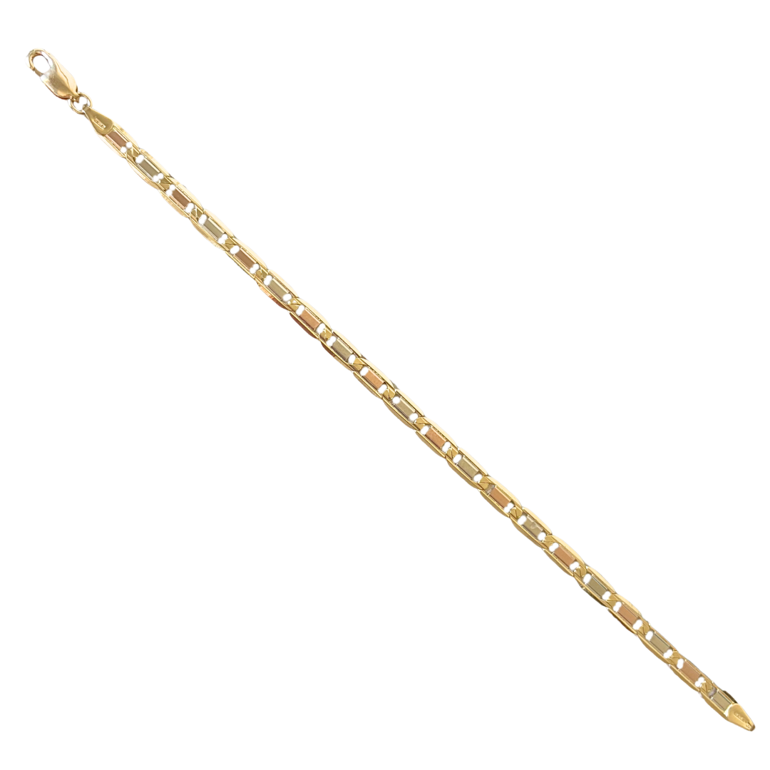 Bracelet  Tricolore - Or Jaune/Rose/Blanc 750