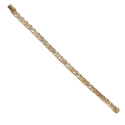 Bracelet Tricolore - Or Jaune/Rose/Blanc 750