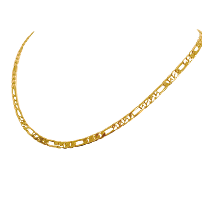 Chaîne Maille Gourmette Alternée - Or Jaune 750