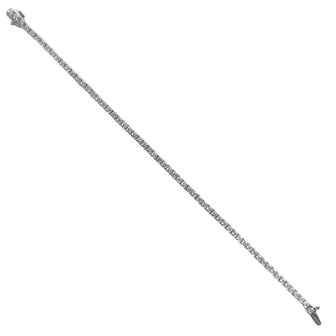 Bracelet Rivière - Or Blanc 585 & Diamants