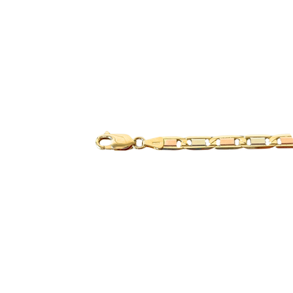 Bracelet  Tricolore - Or Jaune/Rose/Blanc 750