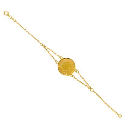 Bracelet Pièce - Or Jaune 750 & Pièce 10 Francs Napoléon