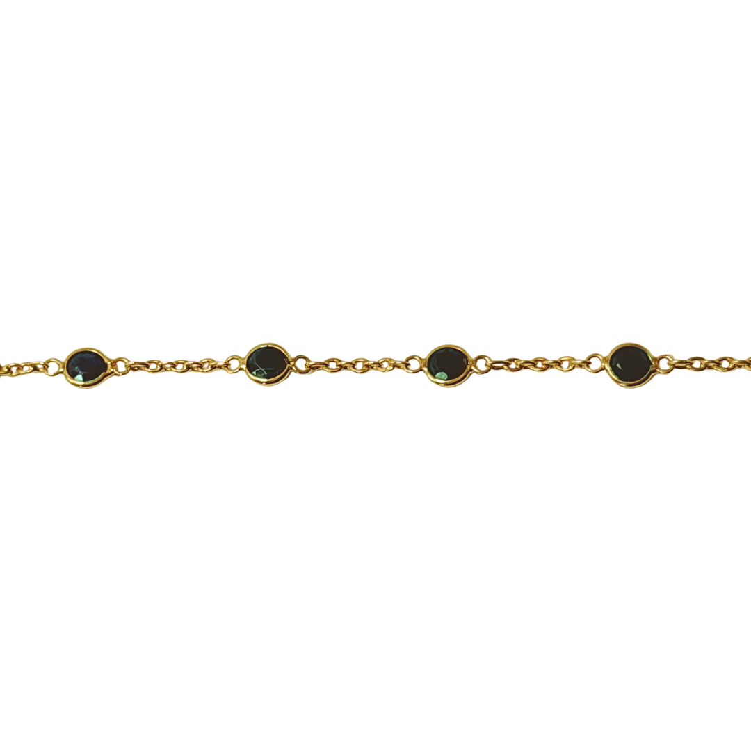 Bracelet Saphirs - Or Jaune 750 & Saphirs