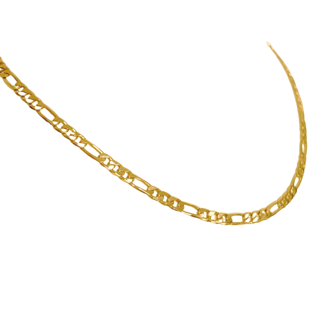 Chaîne Maille Gourmette Alternée - Or Jaune 750