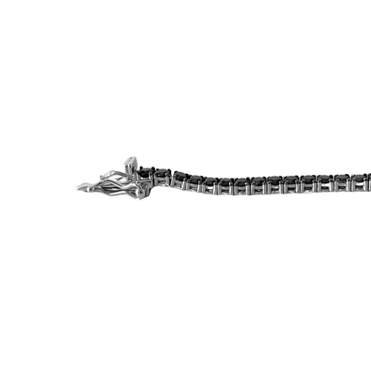 Bracelet Rivière - Or Blanc 750 & Diamants Noir