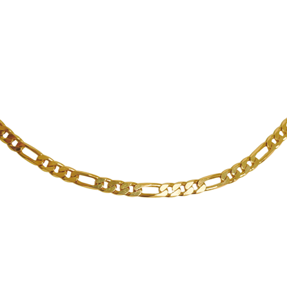 Chaîne Maille Gourmette Alternée - Or Jaune 750