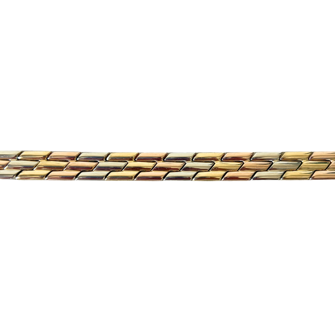 Bracelet Tricolore - Or Jaune/Rose/Blanc 750