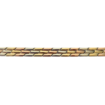 Bracelet Tricolore - Or Jaune/Rose/Blanc 750
