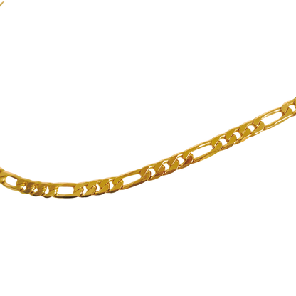 Chaîne Maille Gourmette Alternée - Or Jaune 750