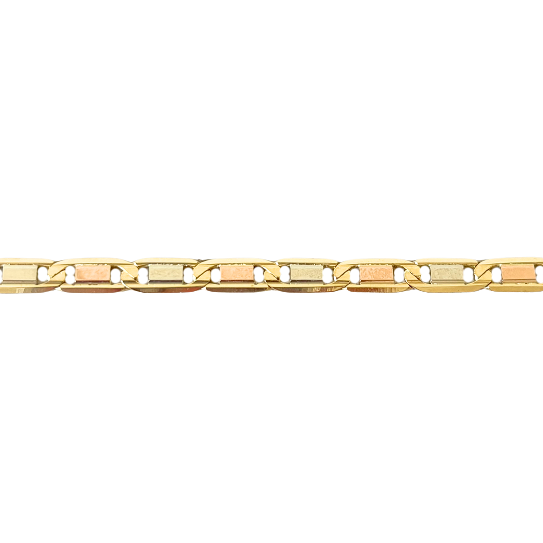 Bracelet  Tricolore - Or Jaune/Rose/Blanc 750