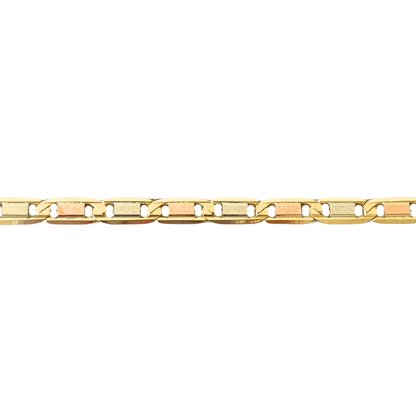Bracelet  Tricolore - Or Jaune/Rose/Blanc 750