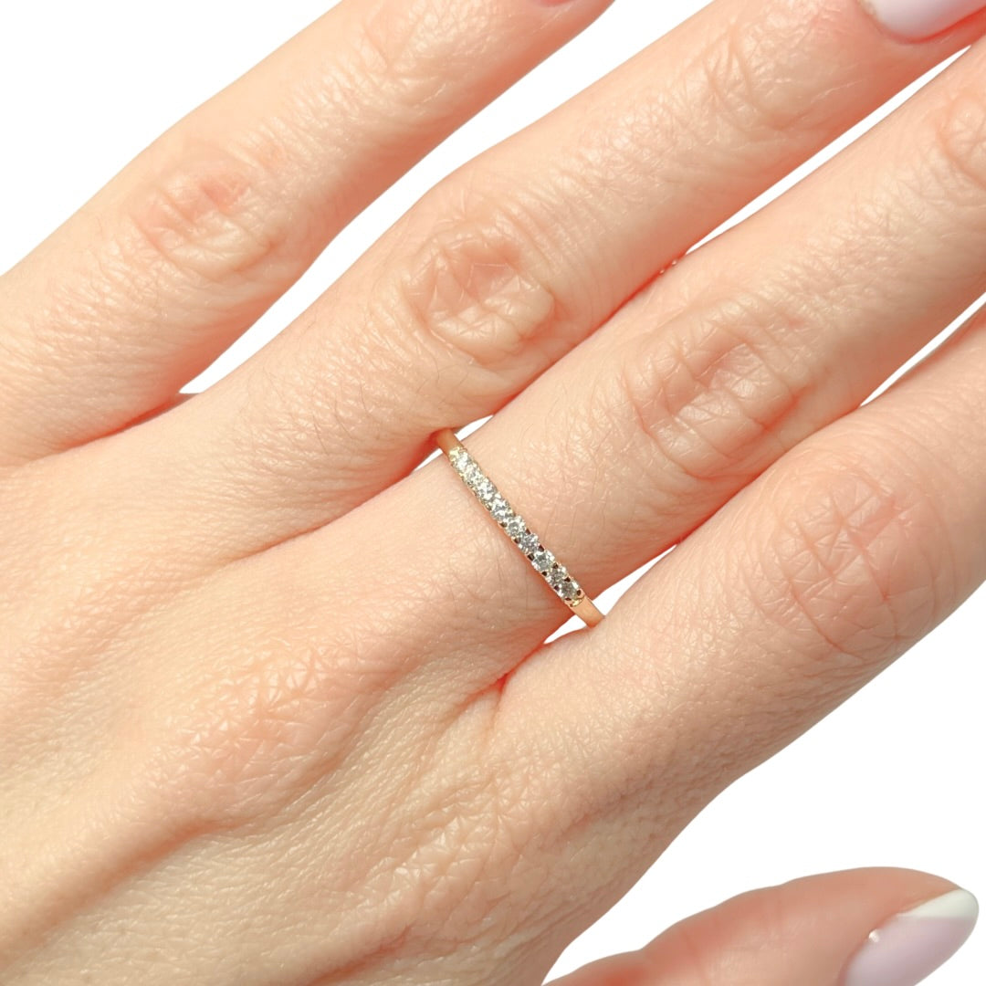 Bague Alliance - Or Jaune 750 & Diamants