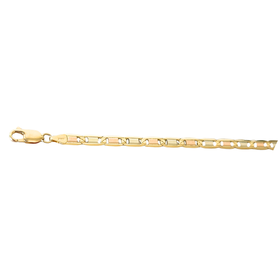 Bracelet  Tricolore - Or Jaune/Rose/Blanc 750