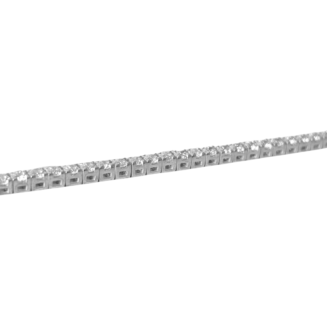 Bracelet Rivière - Or Blanc 585 & Diamants