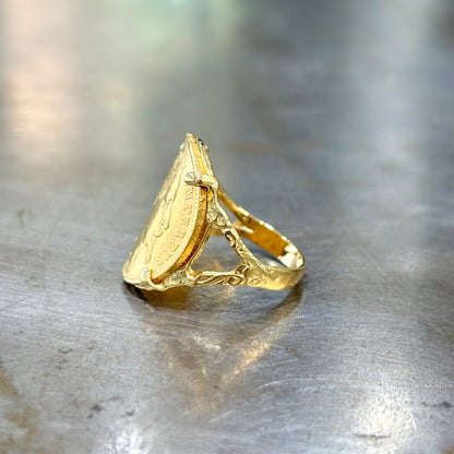 Bague Pièce - Or Jaune 750 & Pièce Or 20 Francs Napoléon