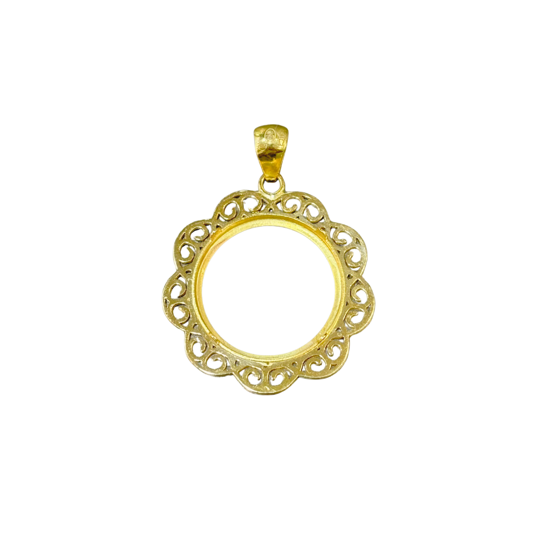 Monture Pendentif Pièce 10 Francs - Porte Pièce Or Jaune 750