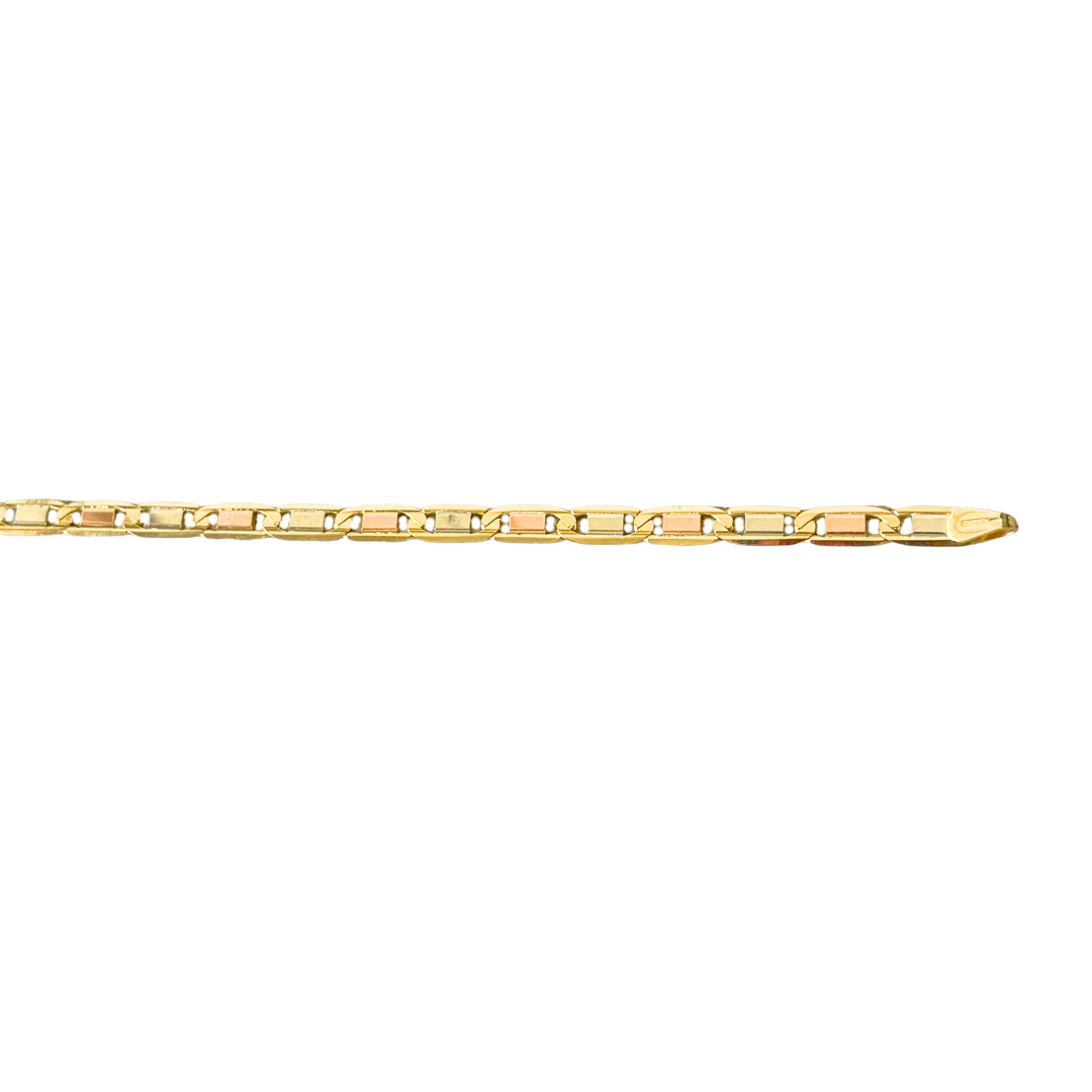 Bracelet  Tricolore - Or Jaune/Rose/Blanc 750