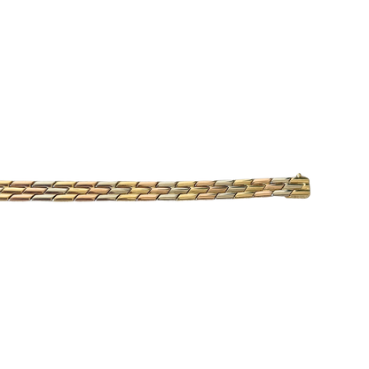 Bracelet Tricolore - Or Jaune/Rose/Blanc 750