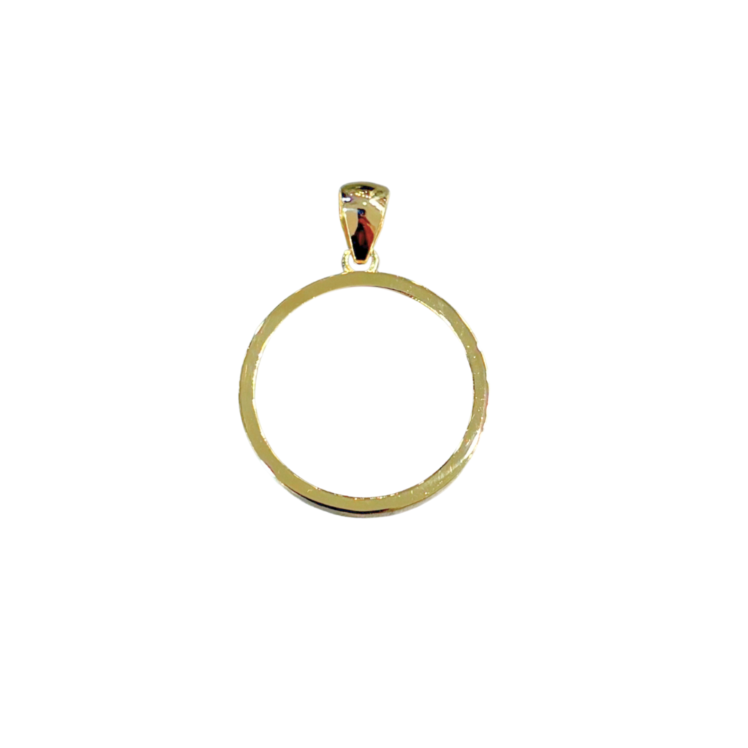 Monture Pendentif Pièce 20 Francs - Porte Pièce Or Jaune 750