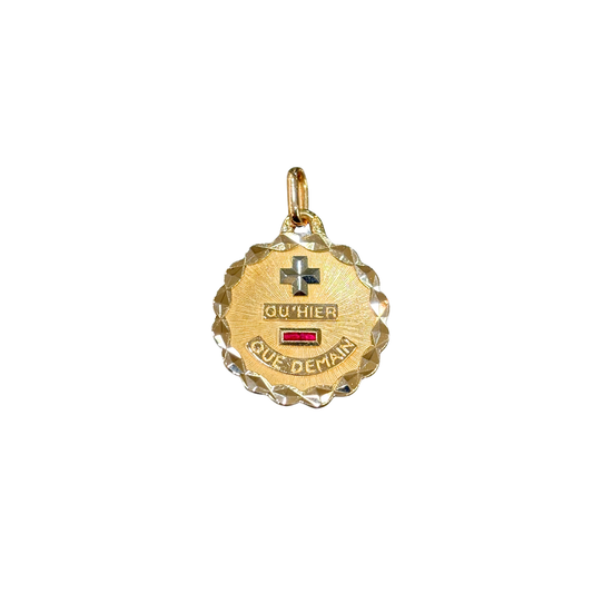 Pendentif Augis - Or Jaune 750 & Rubis