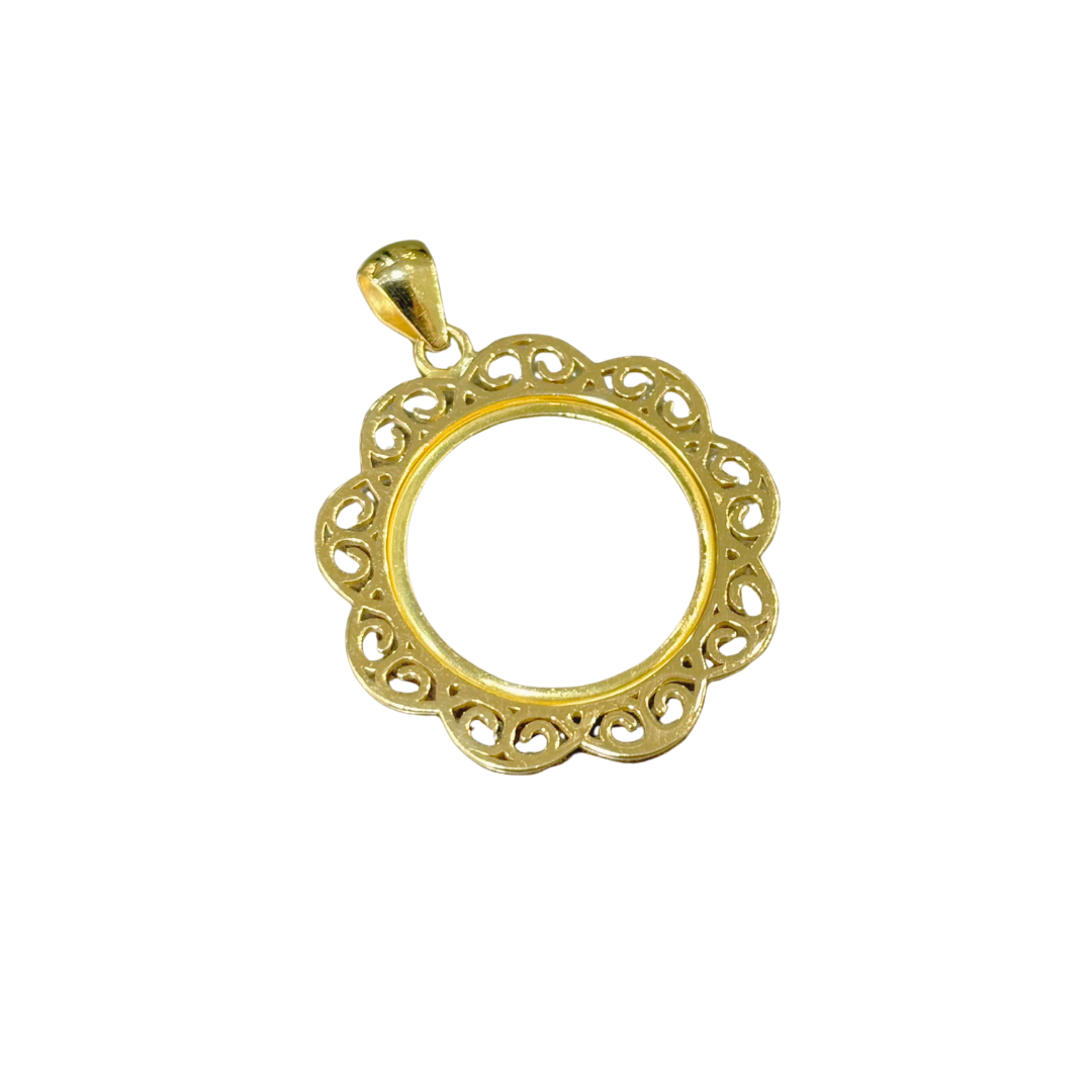 Monture Pendentif Pièce 10 Francs - Porte Pièce Or Jaune 750
