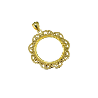 Monture Pendentif Pièce 10 Francs - Porte Pièce Or Jaune 750