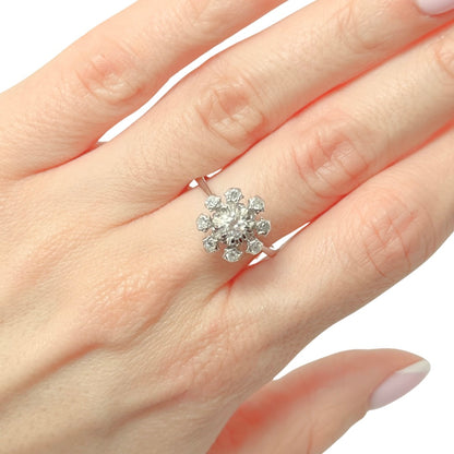 Bague Marguerite Vintage - Or Blanc 750 & Diamants