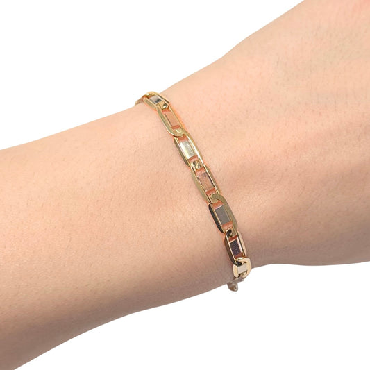 Bracelet  Tricolore - Or Jaune/Rose/Blanc 750